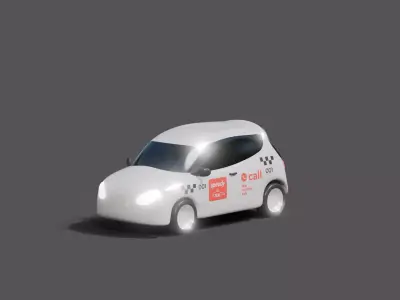 7 stylized delivery vehicle 3d models pack Low-poly 3D model