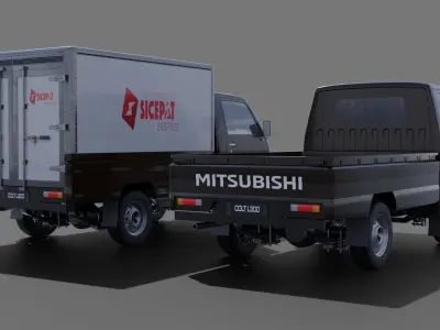Mitsubishi L300 Low-poly 3D model