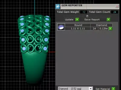 heart gold ring 3D printable model   3D print model