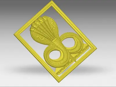 SNAKE ART 3D model