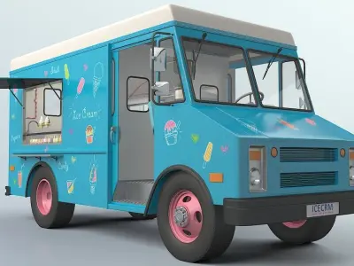 Ice Cream Truck 3D model