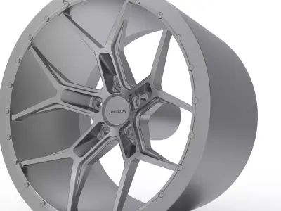 FORGELINE VV1R BEADLOCK WHEEL 3D PRINT MODEL  3D print model