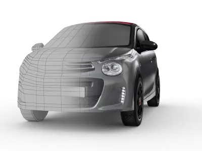 Citroen C1 Urban Ride Low-poly 3D model
