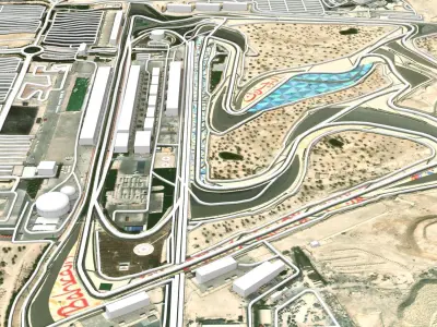 The Bahrain International Circuit 3D model