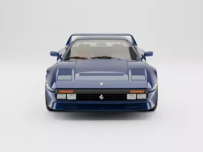 Ferrari 288 GTO Low-poly 3D model