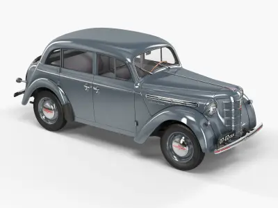 Moskvich-401 old car 3D model