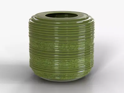 Vase Ceramic H22 Low-poly 3D model