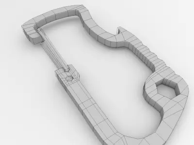 Carabiner V2 3D model