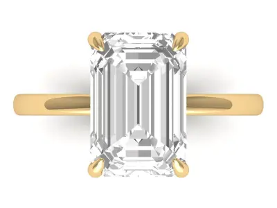 Emerald Ring Collatction 3D Model Collection