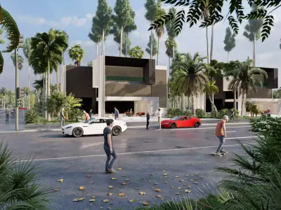 Modern Tropical Urban Living A Harmony of Architecture 3D model