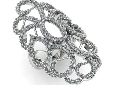 light weight gold diamond rings-C111116SKCH2026062-wt-10-15 3D print model