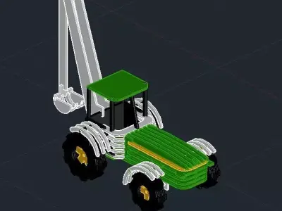 Tractor john deere 3D model
