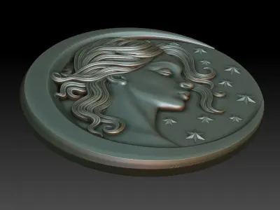 Moongirl 3D print model