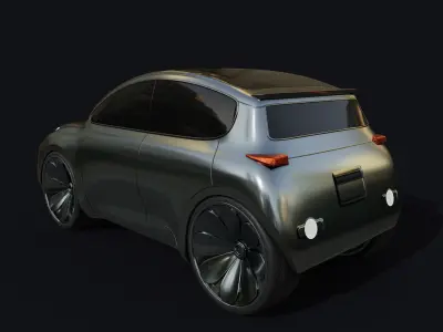 Hatchback Car 3D model