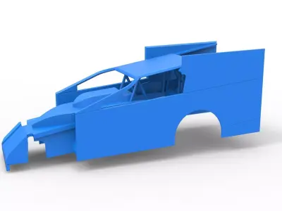 Shell of Northeast Outlaw Dirt Modified V1 Scale 1 to 25 3D print model