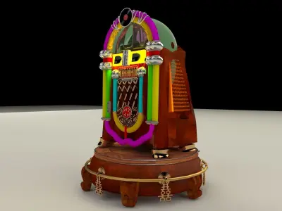 Jukebox old fashioned 3D model