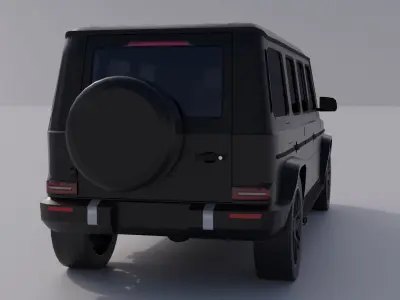 Generic Armored SUV 4 Low-poly 3D model