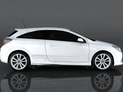 Vauxhall Astra Low-poly 3D model