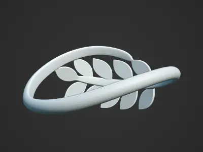 Print ready 3d Ring  3D print model