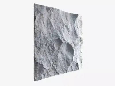 326-RockPanel piece of rock 3D model