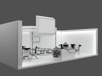 Booth Exhibition Stand a467a  3D model