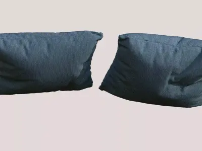 2 Pillow Set Pack 3D model