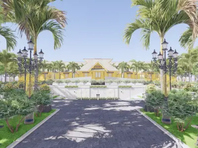 The Museum Building Of Sambas Cultural Centre 3D model