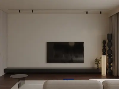 Living room 3D model 14