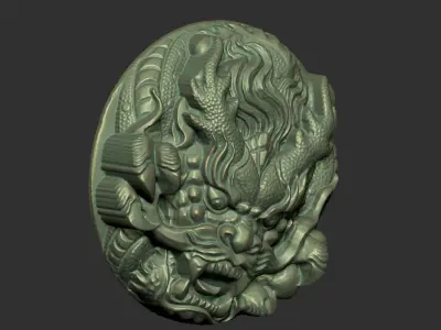 angry dragon 3D print model