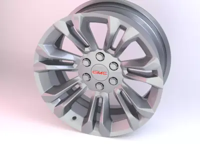 GMC FR55 OEM Wheels  Low-poly 3D model