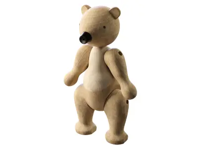 Bear figurine Kay Bojesen PBR 3D model