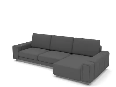 classic sofa Low-poly 3D model