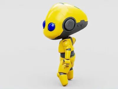 TOON BOT Rigged for Unreal Engine - Unity - MIXAMO 3D model