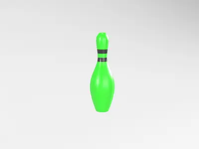 Bowling Pin v1 005 Low-poly 3D model