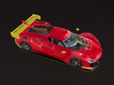 Apollo Project EVO Hypercar 3D model