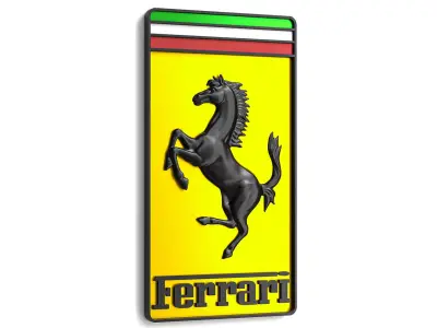 Ferrari Logo 04 3D print model