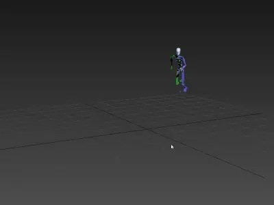Running 4 person 3D model