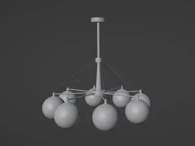 Kda-4025 Chandelier Lamps 3D model