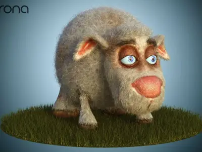 Sheep Dog for production render in Corona 3D model