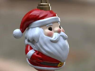 Santa Claus christmas tree ornament Free 3D print model