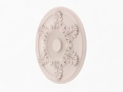Classic Ceiling Medallion 42 3D model