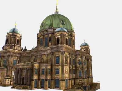 Berlin Cathedral German Berliner Dom 3d model Low-poly 3D model