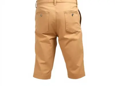 Casual Beige Shorts D Model Pack Low-poly 3D model