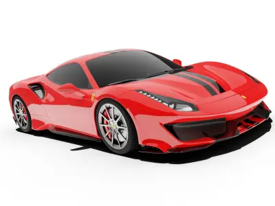 Ferrari 488 Pista  3D model