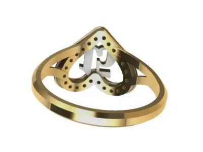 Anillo de 15 para dama-mujer -v- 3D print model
