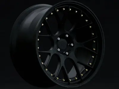 BBS CHR Aftermarket Wheel Low-poly 3D model