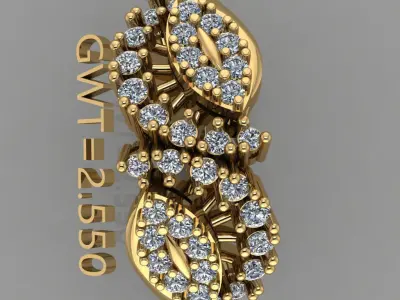 FASION  RING 3D model 4