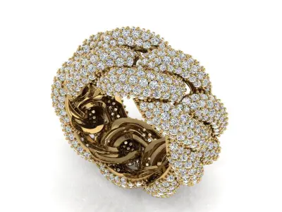 CUBAN RING CUSTOM - SIZE 10  3D print model