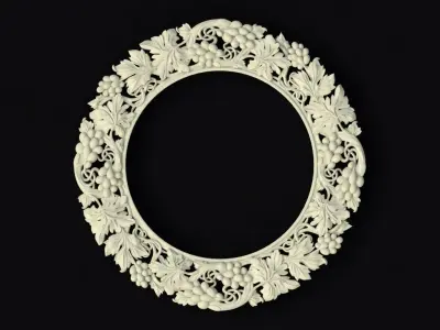 carved mirror 3D model shop