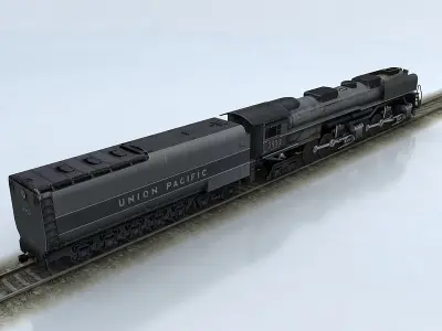 Challenger Union Pacific Low-poly 3D model
